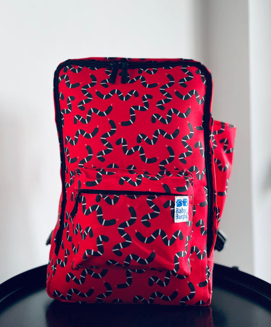 Red Snake Diaper Bag