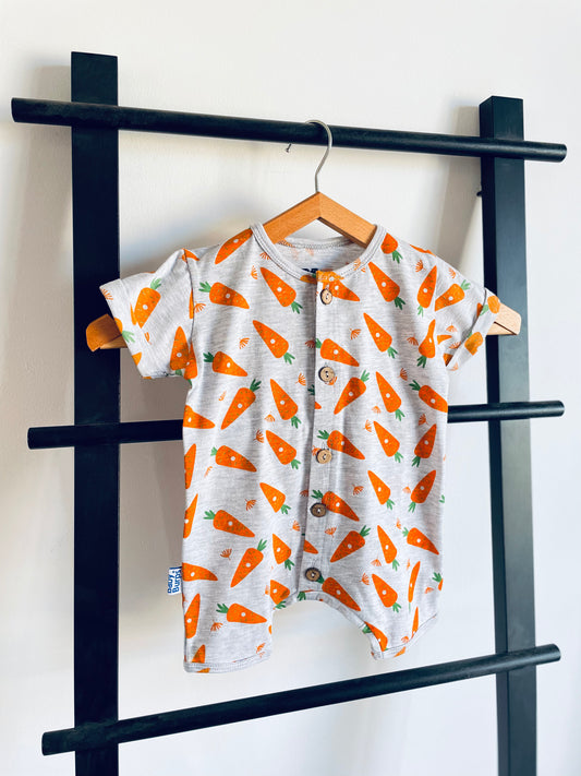 Carrot Cotton Rompers